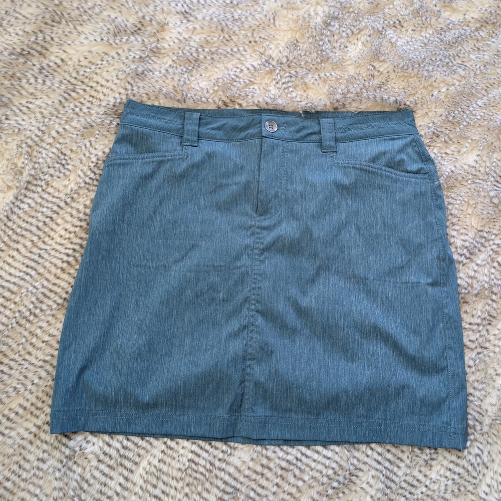 Eddie Bauer Blue Mini Pencil Skirt Casual